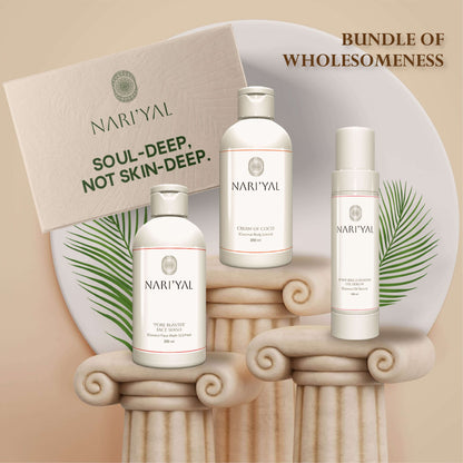 Bundle Of Wholesomeness(Face Wash +Body Lotion +Oil Serum)