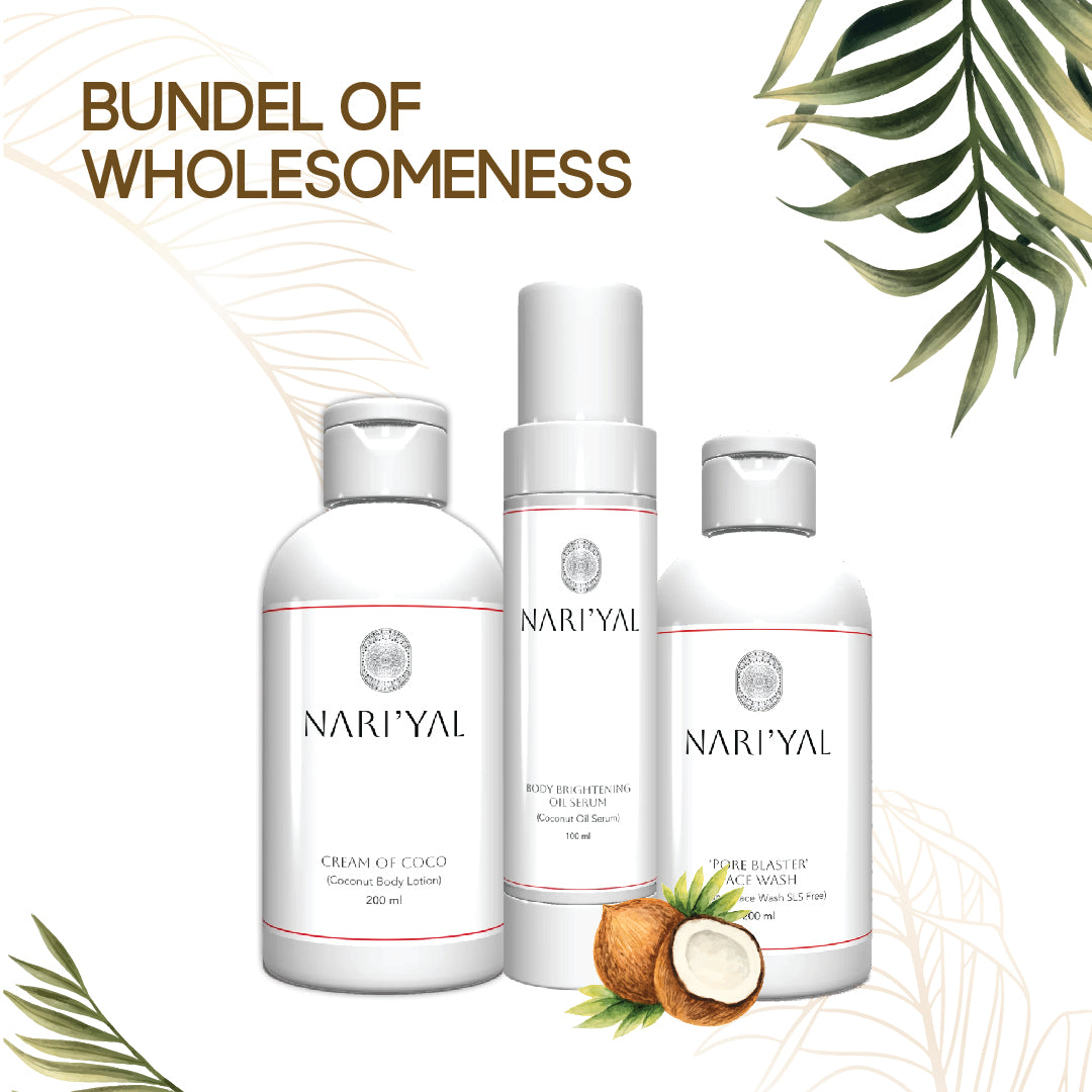 Bundle Of Wholesomeness(Face Wash +Body Lotion +Oil Serum)