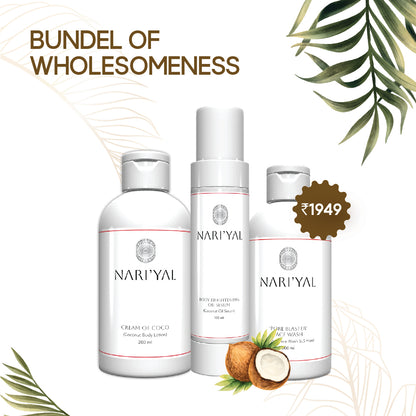 Bundle Of Wholesomeness(Face Wash +Body Lotion +Oil Serum)